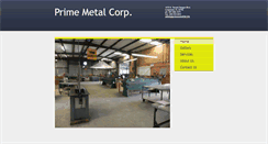 Desktop Screenshot of primemetalfab.biz